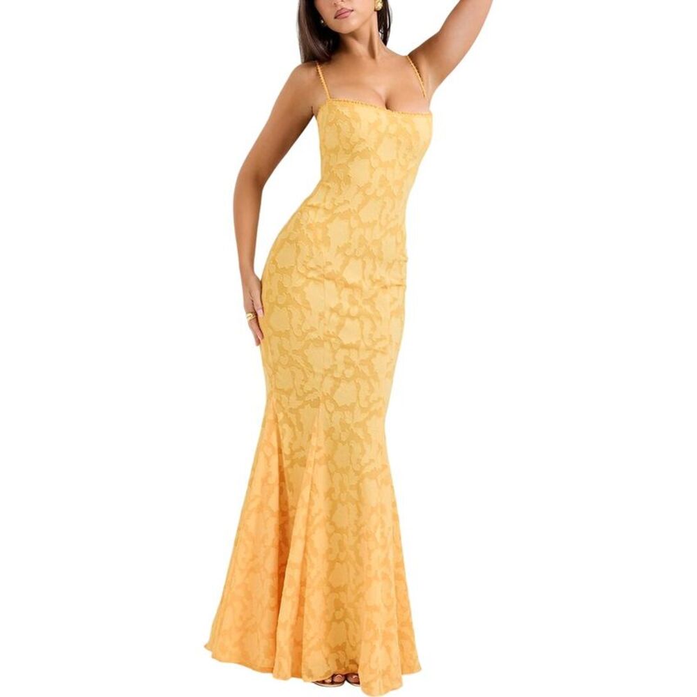 Colon Diana Womens  Solid Maxi Dress